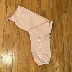 Calvin Klein Pink Drawstring Joggers